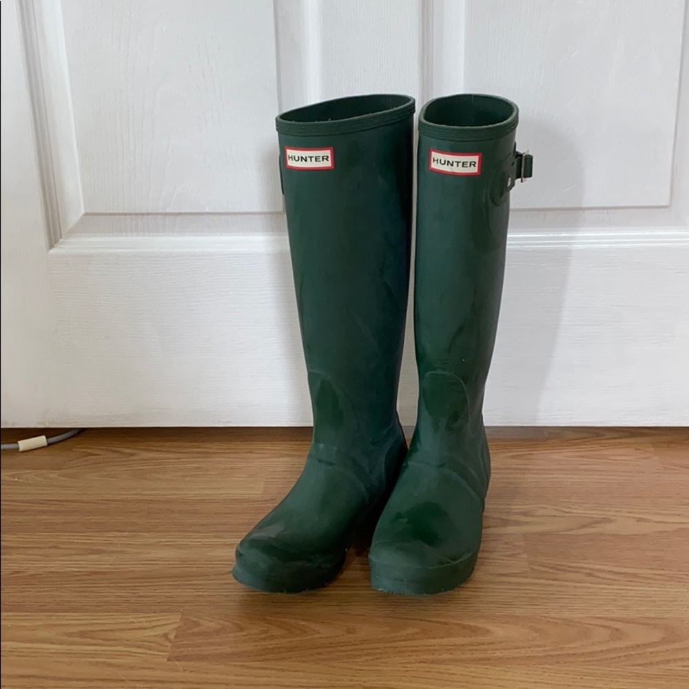 Green Hunter Rain Boots